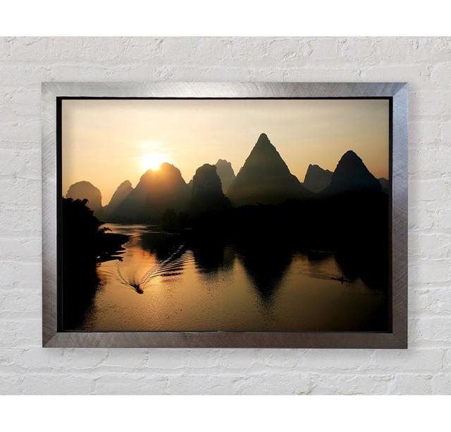 Sunrise Reflections - Single Picture Frame Art Prints Bright Star Size: 59.7cm H x 84.1cm W x 3.4cm D on Productcaster.