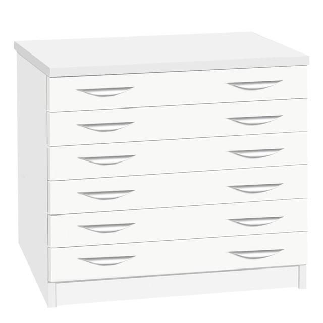 Brendalyn 6 -Drawer Storage Cabinet Ebern Designs Finish: White on Productcaster.