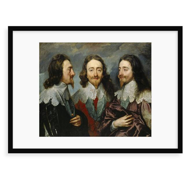 'Charles I, King of England (1600-1649), from Three Angles (The Triple Portrait), 1636' Painting Astoria Grand Size: 40 cm H x 50 cm W x 2.3 cm D, For on Productcaster.