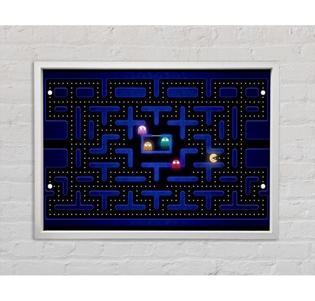 Pacman - Einzelner Bilderrahmen Kunstdrucke auf Leinwand Bright Star Größe: 100 cm H x 141,4 cm B x 3,3 cm T on Productcaster.