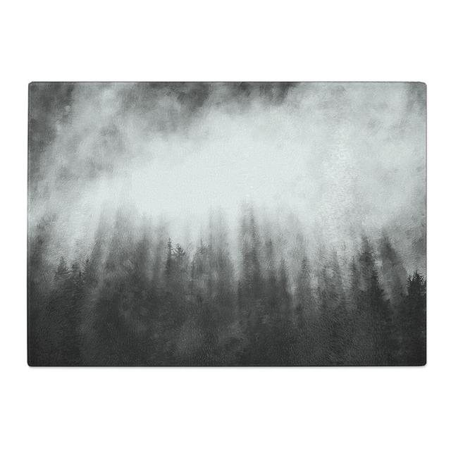 Tempered Glass Moody Forest in Misurina Italy Chopping Board East Urban Home Size: 20 cm x 28.5 cm on Productcaster.