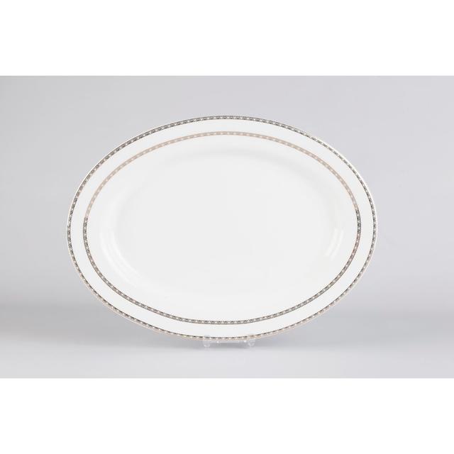 Smithshire Bone China Platter (Set of 4) ClassicLiving Size: 3cm H x 30cm W x 30cm D on Productcaster.