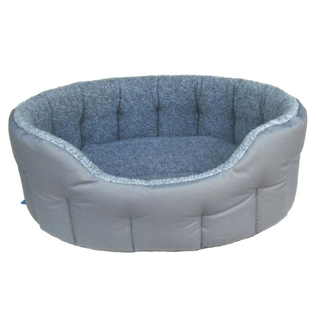 McLoud Polyester Pet Bed Archie & Oscar Size: 25cm H x 100cm W x 86cm D, Colour: Grey/Silver on Productcaster.