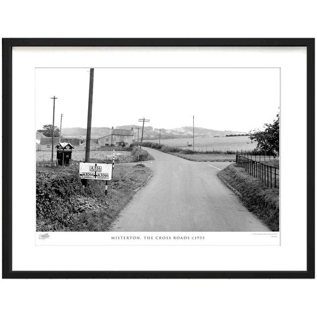 Misterton, The Cross Roads C1955 - Single Picture Frame Print The Francis Frith Collection Size: 40cm H x 50cm W x 2.3cm D on Productcaster.