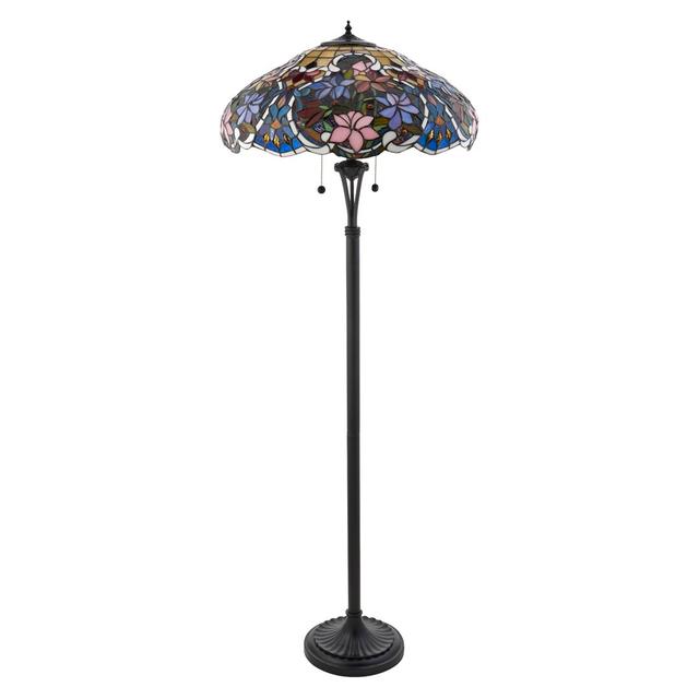 Wesleyan 155cm Dark Bronze Traditional Floor Lamp Rosalind Wheeler on Productcaster.