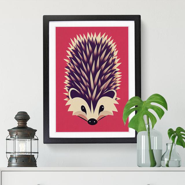 Bodenhamer Hedgehog Pop Art - Picture Frame Graphic Art Alpen Home Frame Option: Black, Size: 64cm H x 46cm W on Productcaster.