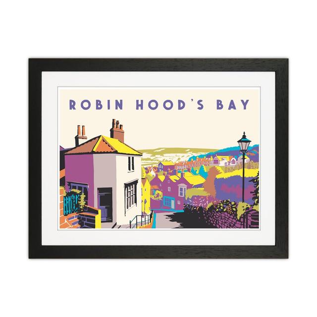 Robin Hood's Bay 2 by Richard O'Neill - Graphic Art Print Corrigan Studio Size: 43.5cm H x 53.5cm W x 3cm D, Format: Black Framed on Productcaster.