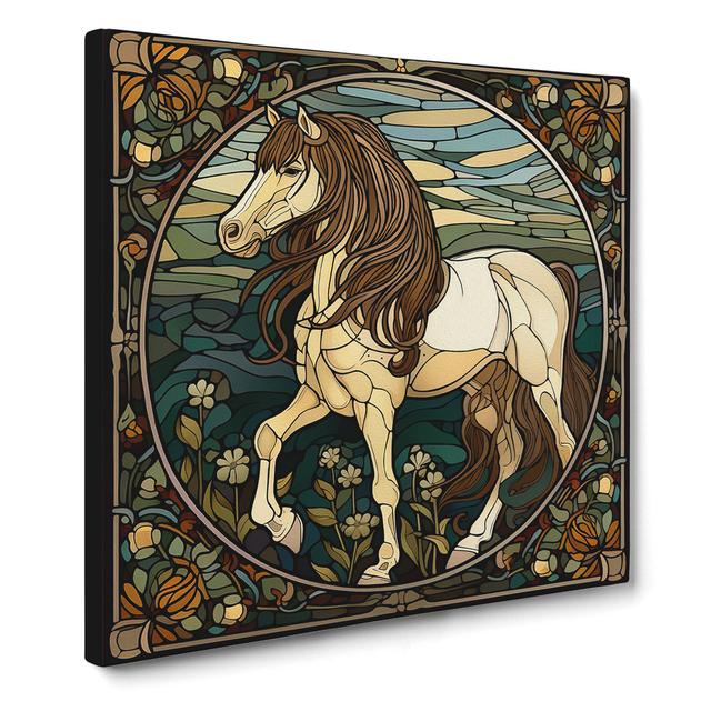 Shire Horse Art Nouveau Natur Pur Size: 50cm H x 50cm W x 3cm D on Productcaster.