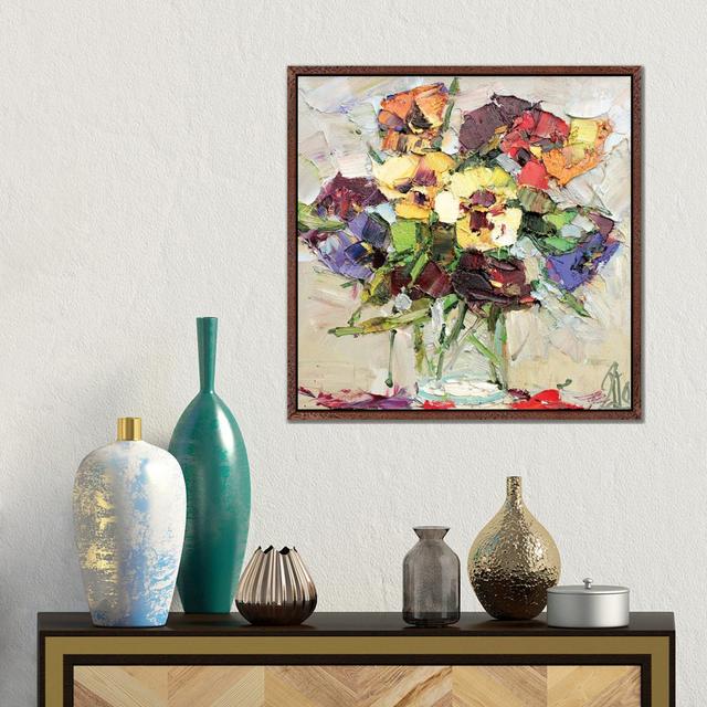 Kiss Me Quick Flowers von Sergey Alexandrovich Pozdeev - Galerie-umwickelte Leinwand Giclée auf Leinwand Lark Manor Format: Klassischer Schattenfugenr on Productcaster.