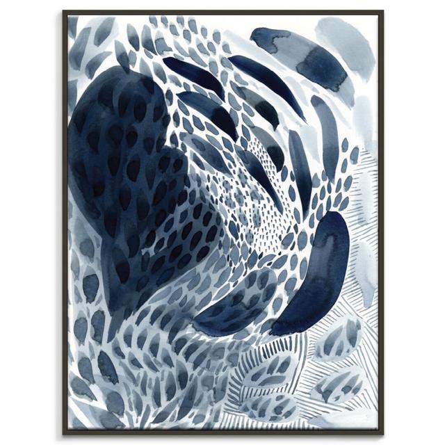 'Coral Coast' Framed Art Print on Canvas East Urban Home Format: Black Floater Frame, Size: 51cm H x 41cm W on Productcaster.