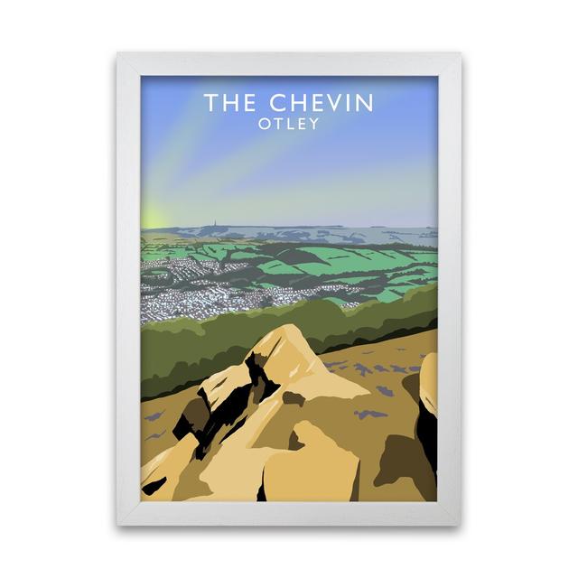 The Chevin Otley by Richard O'Neill - Single Picture Frame Print 17 Stories Size: 59.4 cm H x 42 cm W x 3 cm D, Frame Options: White on Productcaster.