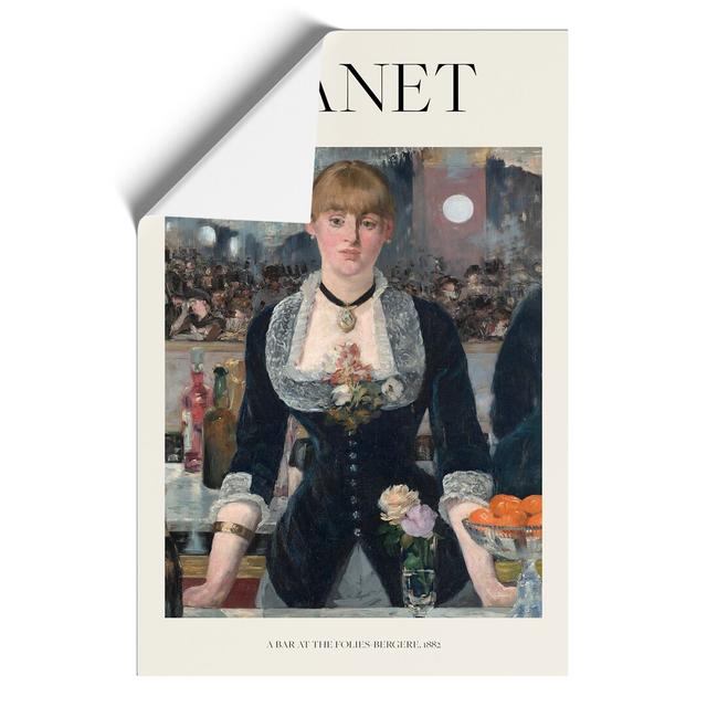 A Bar at the Folies Bergere by Edouard Manet - Unframed Painting East Urban Home Size: 42cm H x 30cm W x 0.1cm D on Productcaster.