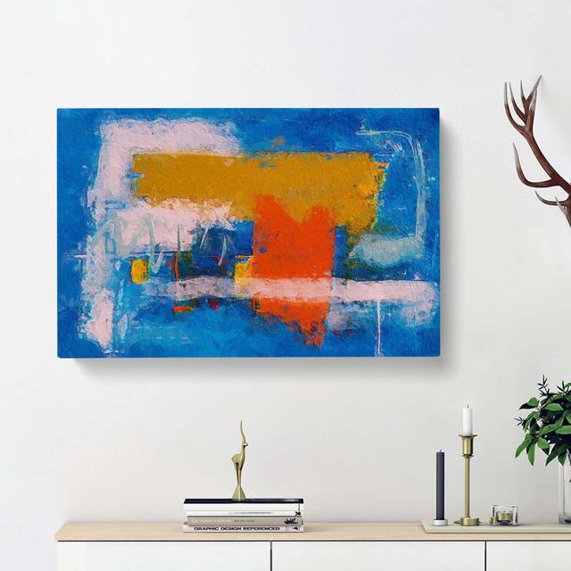 Abstract Art Painting Vol.70 - Wrapped Canvas Painting Print East Urban Home Size: 35cm H x 50cm W x 3cm D on Productcaster.