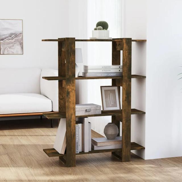 Burnaby 123.5Cm H Bookcase Union Rustic Size: 123.5cm H x 100cm W x 30cm D, Colour: Rustic Brown on Productcaster.