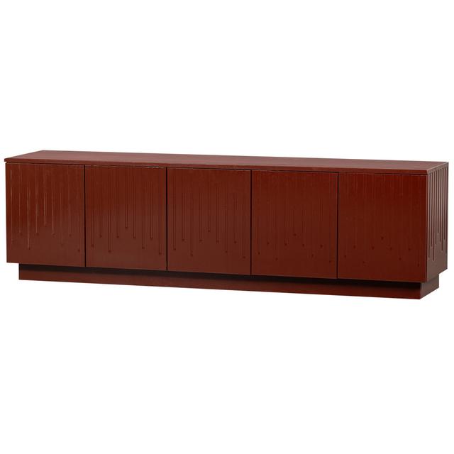 Pencil Tv Unit Pine [Fsc] BePureHome Colour: Merlot Gloss on Productcaster.