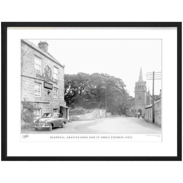 'Beadnell, Craster Arms and St Ebba's Church C1955' - Picture Frame Photograph Print on Paper The Francis Frith Collection Size: 60cm H x 80cm W x 2.3 on Productcaster.