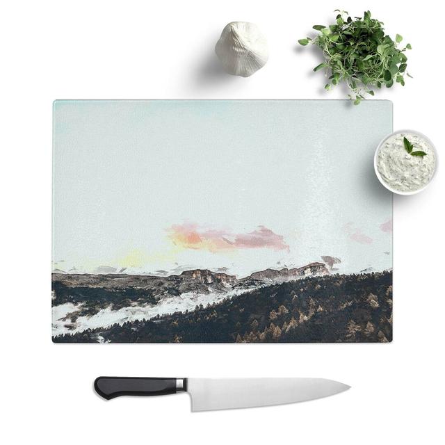 Glass Mountains in Badia Italy in Abstract Chopping Board East Urban Home Size: 28.5 cm W x 20 cm L on Productcaster.