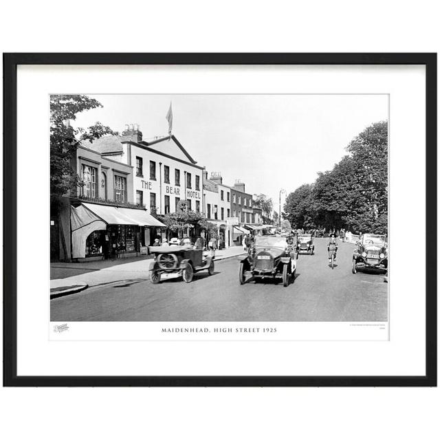 'Maidenhead, High Street 1925' by Francis Frith - Picture Frame Photograph Print on Paper The Francis Frith Collection Size: 40cm H x 50cm W x 2.3cm D on Productcaster.