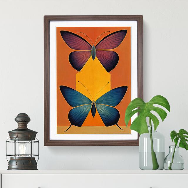 XV1022-486X Alluring Butterflies - Brambly Cottage Size: 66cm H x 48cm W, Format: Walnut Framed Paper, Matte Colour: White on Productcaster.