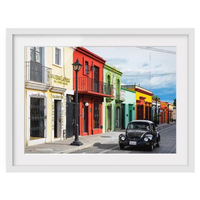 Multicoloured Facades Black Beetle - Picture Frame Photograph Print on Paper East Urban Home Frame Options: Matt white, Size: 40cm H x 55cm W on Productcaster.