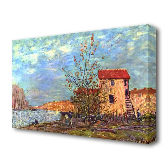 'The Loing by Moret' Painting Print on Wrapped Canvas East Urban Home Size: 81.3 cm H x 121.9 cm W on Productcaster.