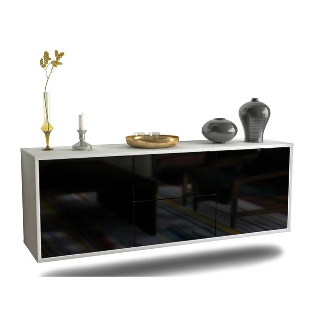 Salahuddin Nashville Sideboard Latitude Run Colour: High Gloss Black on Productcaster.