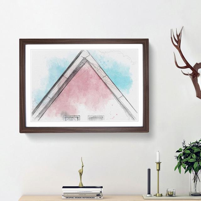 Architecture Sketch Vol.27 in Abstract - Picture Frame Graphic Art Print East Urban Home Size: 36cm H x 48cm W x 2cm D, Frame Option: Walnut Framed on Productcaster.