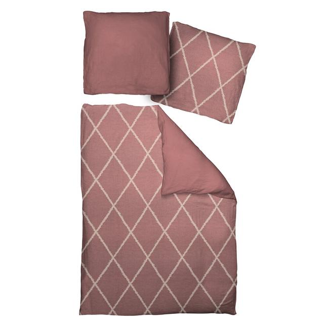 Beeman Cotton 56 TC Reversible 2 Piece Duvet Cover Set Brambly Cottage Colour: Dark red, Size: 155 x 200cm Duvet Cover + 1 Pillowcase on Productcaster.