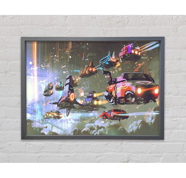 Cars Of The Future - Single Picture Frame Art Prints on Canvas Isabelle & Max Size: 59.7cm H x 84.1cm W x 3.3cmD on Productcaster.