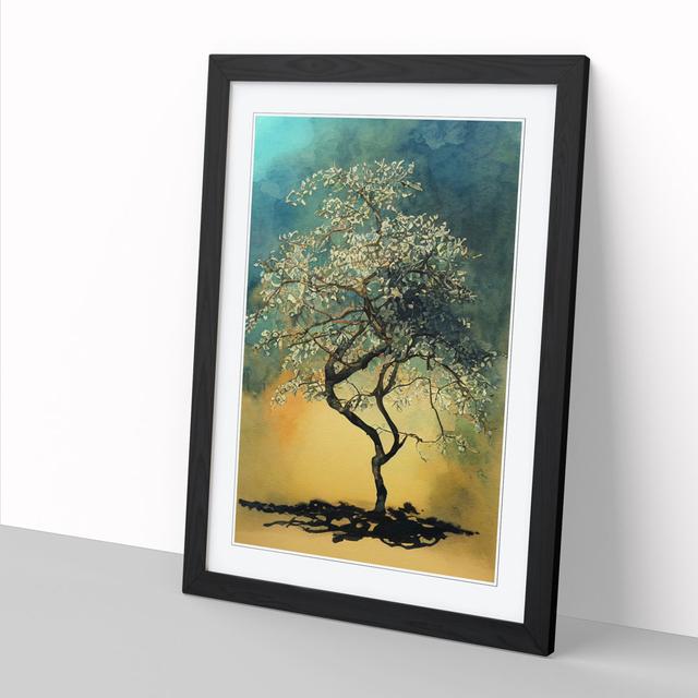 Watercolour Pear Tree Vol.2 - Single Picture Frame Graphic Art Marlow Home Co. Size: 64cm H x 46cm W x 2cm D, Frame Option: Oak on Productcaster.