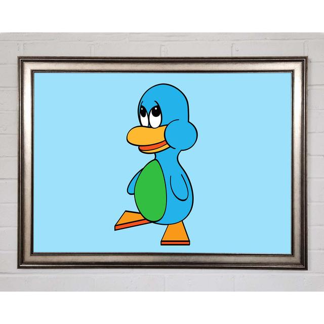 Single Picture Frame Art Prints Brayden Studio Colour: Baby Blue, Format: Matte Black Framed Paper, Size: 59.7cm H x 84.1cm W x 1.5cm D on Productcaster.