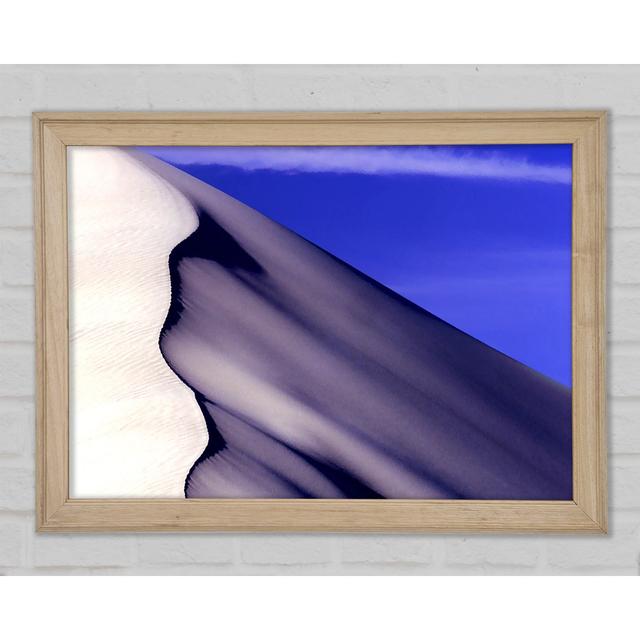 White Sand Desert - Single Picture Frame Art Prints Ebern Designs Size: 59.7cm H x 84.1cm W x 1.5cm D on Productcaster.