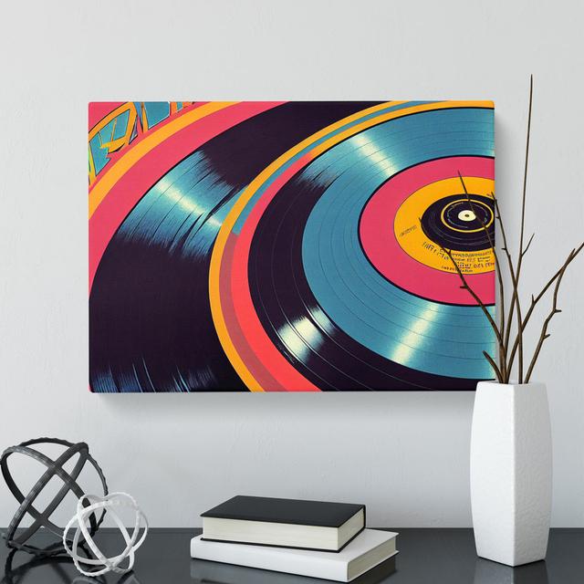 Revolutionary Vinyl Record Art - Wrapped Canvas Graphic Art 17 Stories Size: 50cm H x 76cm W x 3cm D on Productcaster.