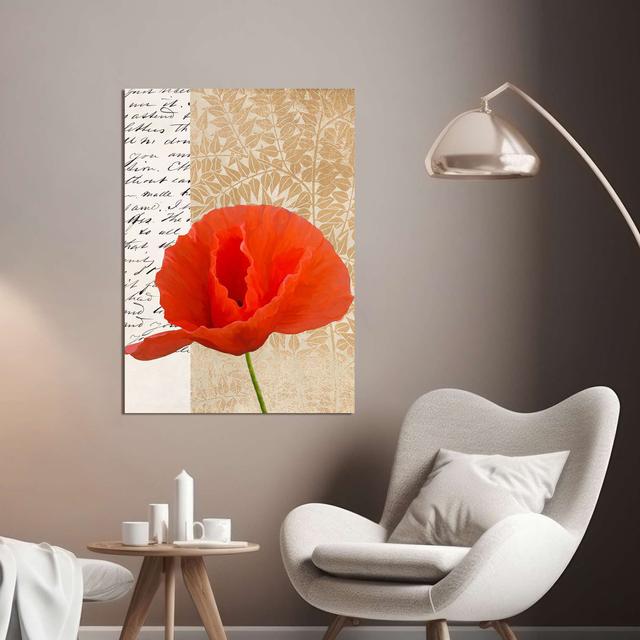 "Shabby-Chic Flowers: Poppy II" By Elena Dolci Fleur De Lis Living Size: 80cm H x 60cm W on Productcaster.