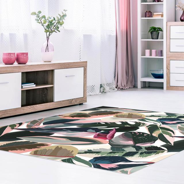 Florabelle Floral Machine Woven Area Rug East Urban Home Rug Size: Square 80cm on Productcaster.