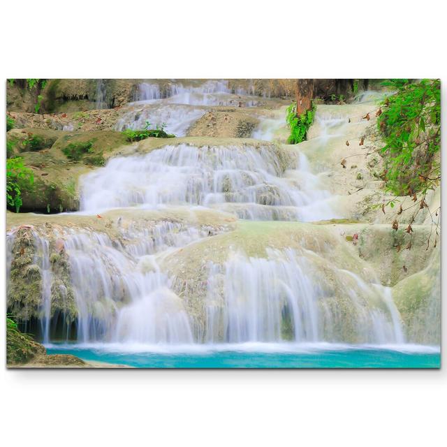 Leinwandbild Erawan - Wasserfall Nationalpark Thailand East Urban Home Größe: 120 L x 80 B on Productcaster.