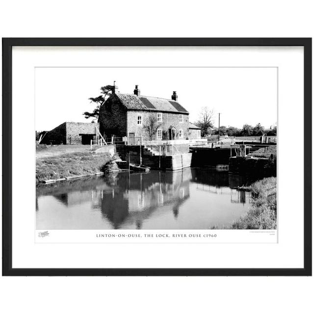 'Linton on Ouse, the Lock, River Ouse C1960' - Picture Frame Photograph Print on Paper The Francis Frith Collection Size: 40cm H x 50cm W x 2.3cm D on Productcaster.