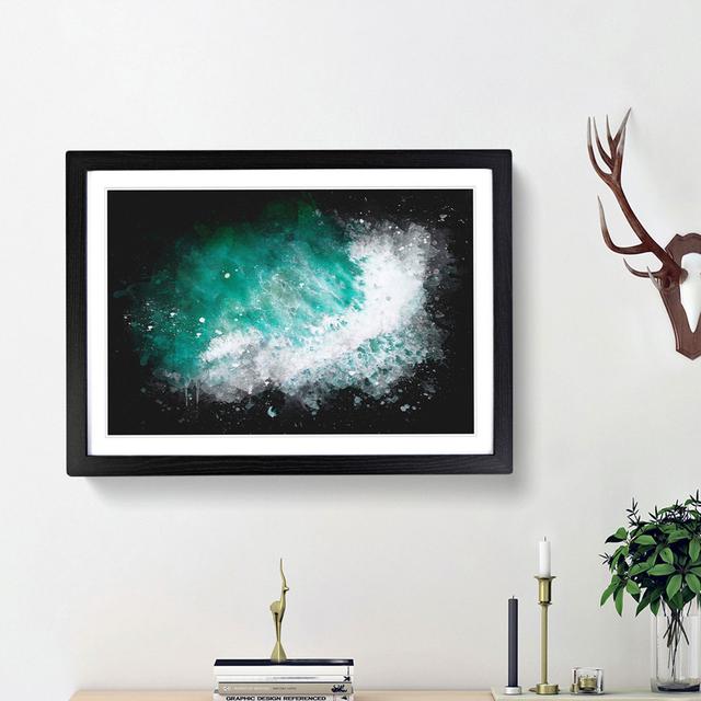 Patterns of the Ocean in Brazil - Picture Frame Graphic Art Print East Urban Home Frame Option: Black Framed, Size: 45cm H x 63cm W x 2cm D on Productcaster.