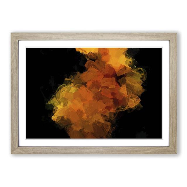 Time of Night in Abstract - Picture Frame Painting Print East Urban Home Frame Option: Oak, Size: 50cm H x 76cm W x 2cm D on Productcaster.