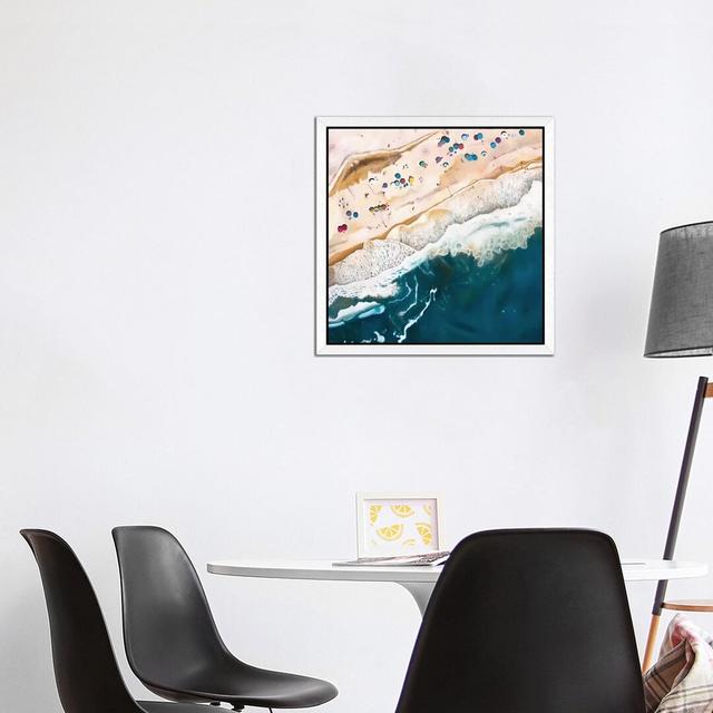 Long Island Beach' by Antony Squizzato Graphic Art Print East Urban Home Size: 93.98cm H x 93.98cm W x 3.81cm D, Format: White Floater Framed on Productcaster.