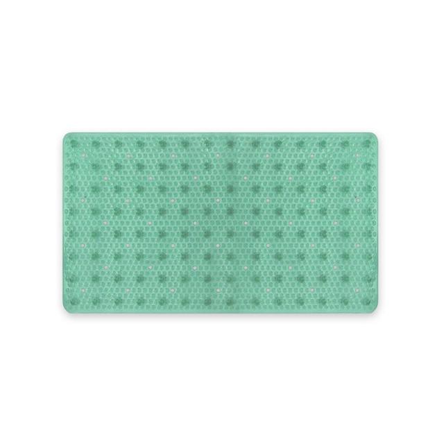 Edlohman Rectangle Non-Slip Bath Mat Symple Stuff Colour: Green on Productcaster.