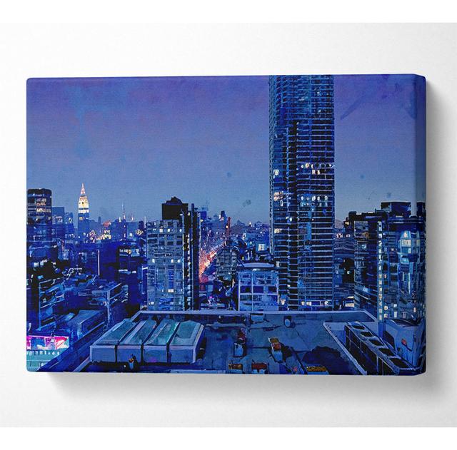 Nyc Empire State Building in der Ferne - Druck ModernMoments Größe: 101,6 cm H x 142,2 cm B x 10 cm T on Productcaster.