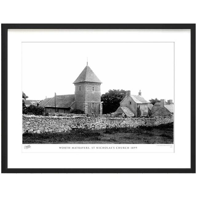 'Worth Matravers, St Nicholass Church 1899' by Francis Frith - Picture Frame Photograph Print on Paper The Francis Frith Collection Size: 40cm H x 50c on Productcaster.