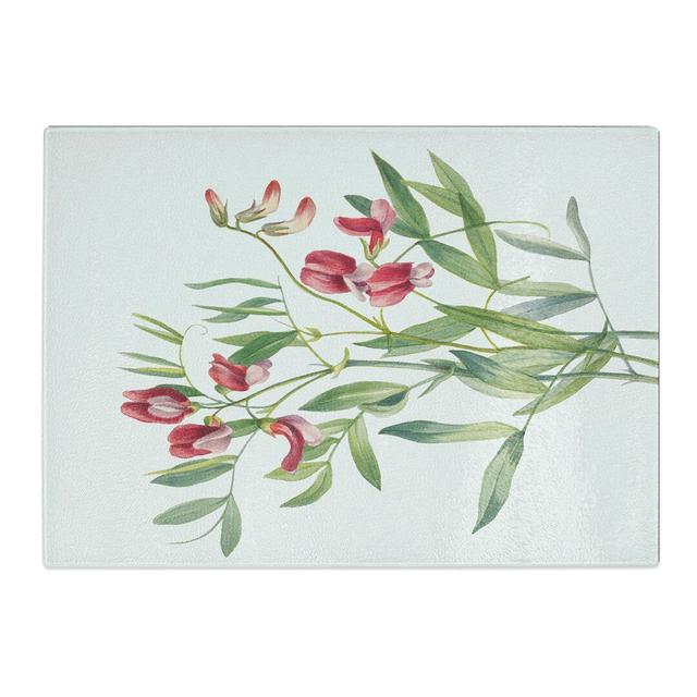 Wild Pea by Mary Vaux Walcott Chopping Board East Urban Home Size: 0.4cm H x 28.5cm W x 39cm L on Productcaster.