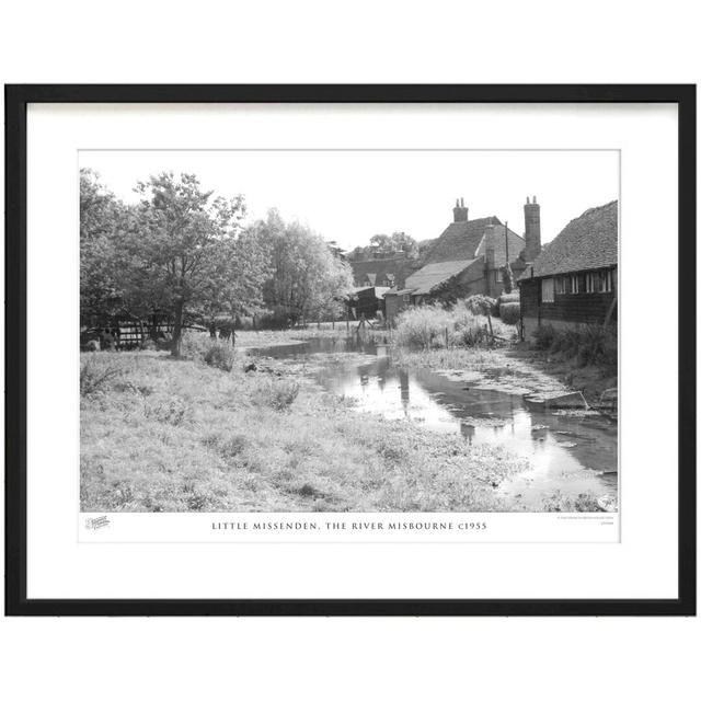 'Little Missenden, the River Misbourne C1955' by Francis Frith - Picture Frame Photograph Print on Paper The Francis Frith Collection Size: 40cm H x 5 on Productcaster.