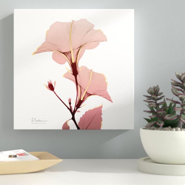 Golden Blush 1 - Wrapped Canvas Print East Urban Home Size: 46 cm H x 46 cm W on Productcaster.