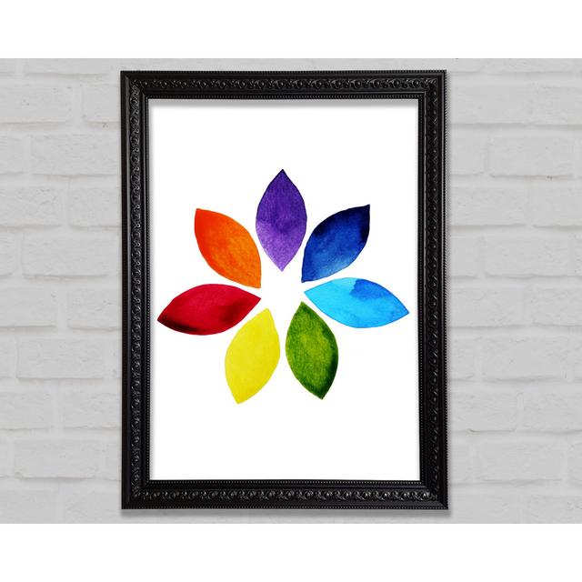 Chakra Lotus Colours Framed Print Bright Star Size: 42cm H x 59.7cm W on Productcaster.