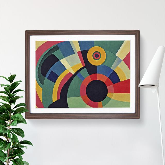 Sumptuous Modern Abstract Art - Single Picture Frame Print George Oliver Frame Colour: Walnut Framed, Size: 34cm H x 46cm W x 2cm D on Productcaster.