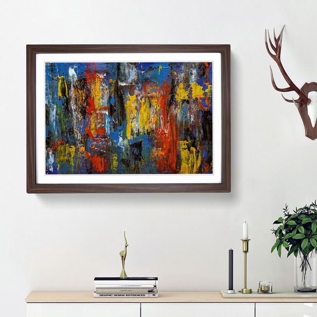 Abstract Art Painting Vol.264 by S.Johnson - Picture Frame Painting Print East Urban Home Frame Option: Walnut Framed, Size: 48cm H x 65cm W x 2cm D on Productcaster.