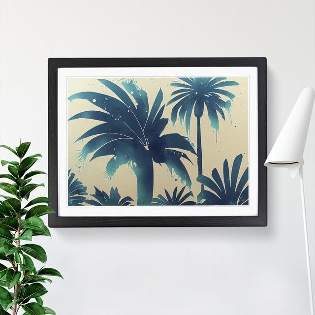 XH1022-6767X Palm Tree Splash Vol.3 Abstract - Single Picture Frame Print 17 Stories Frame Colour: Black, Size: 25cm H x 34cm W x 2cm D on Productcaster.